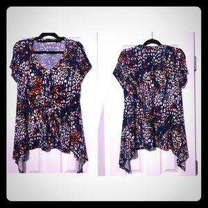 Chaus Sharkbite hem top, sz XL